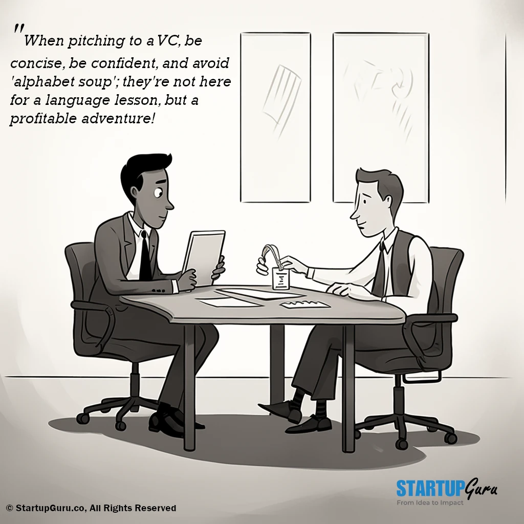startup tip while pitching to a vc