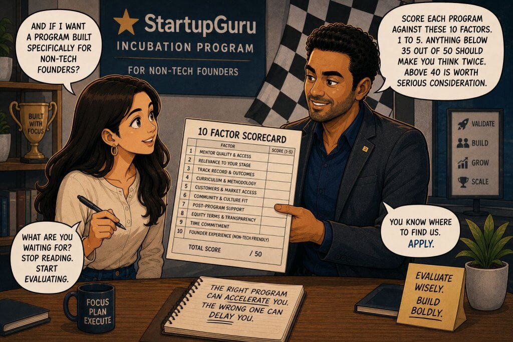 Startup Incubator/Accelerator Evaluation Sheet