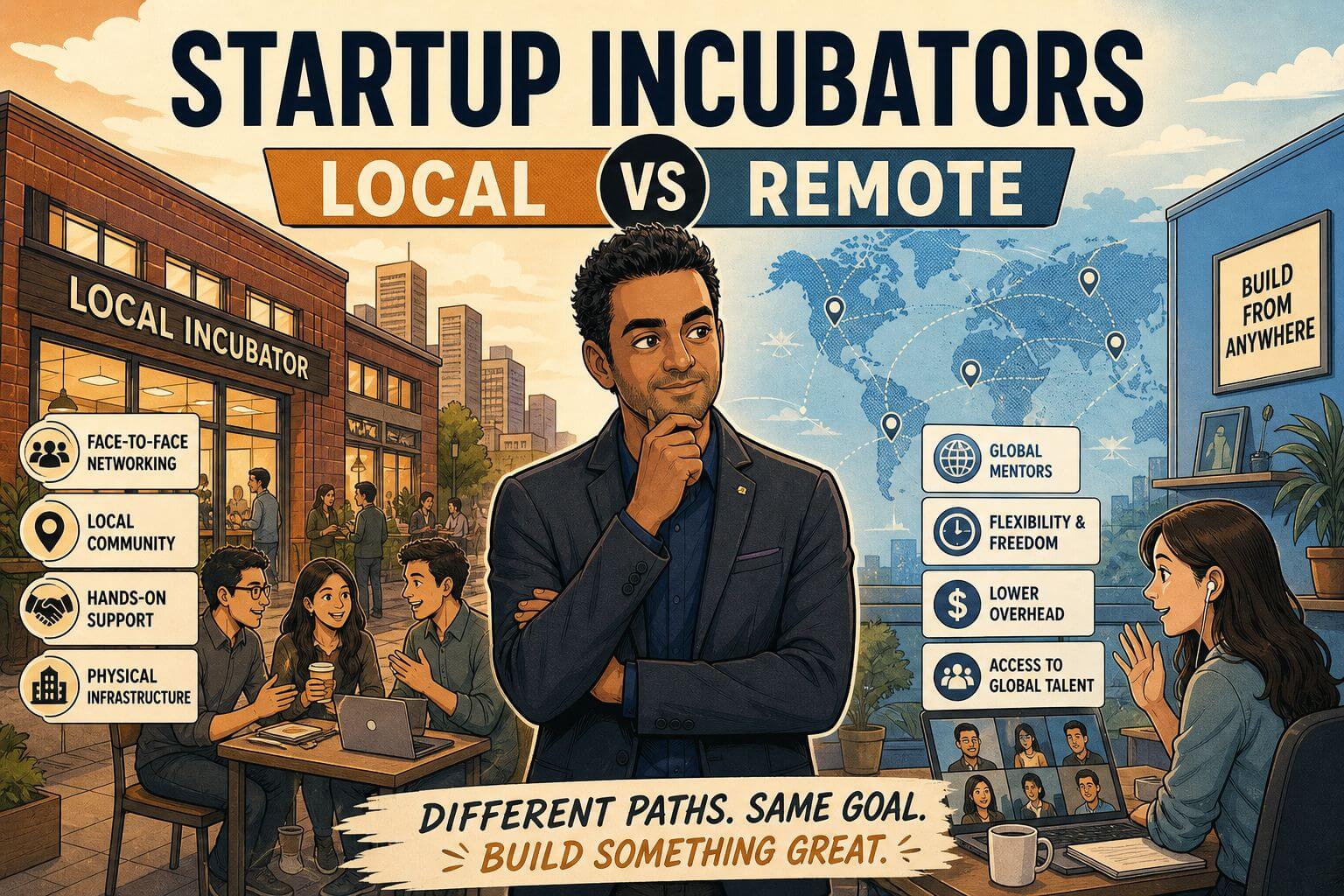 Local vs Remote Startup Incubator